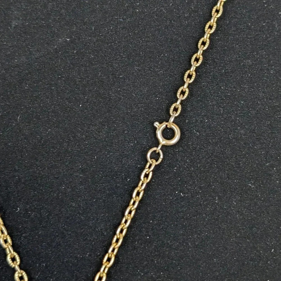 Vintage Tiger Eye Chip Pendant Necklace - Picture 5 of 6